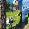 Kannettava nostovinssi Portable Winch PCH1000 kiinnitettynä puuhun.