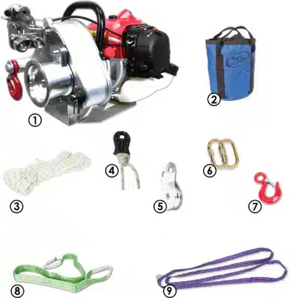 Portable Winch PCW4500 varustepaketti.