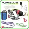 Kannettava polttomoottorivinssi Portable Winch PCW4500 varustepaketilla.