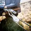 Metsä- ja off-road tarvikepaketti Portable Winch vinsseille. Kiinnityslevy auton vetokoukkuun