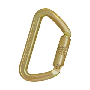 Karabiinihaka – teräs – 70 kN, 28 mm, kierrelukitu
