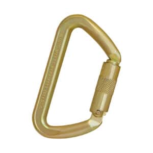Karabiinihaka – teräs – 70 kN, 28 mm, kierrelukitu