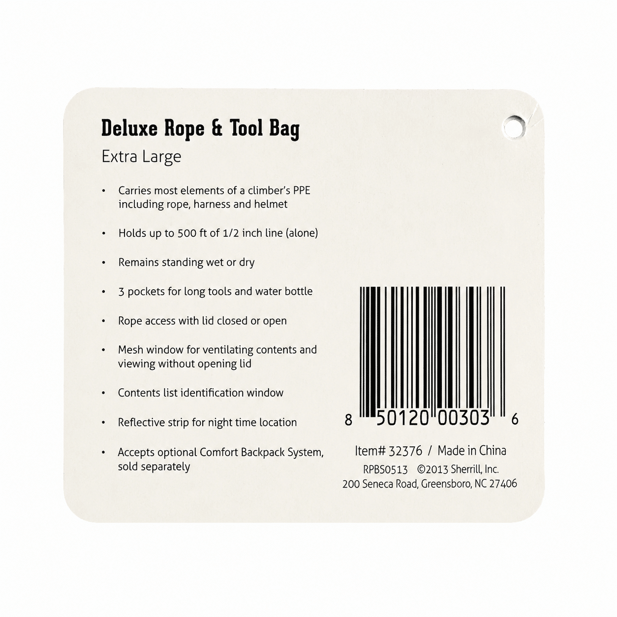 RopeBoss Deluxe Rope & Tool Bag XL -köysikassi ja varustelaukku - Image 6