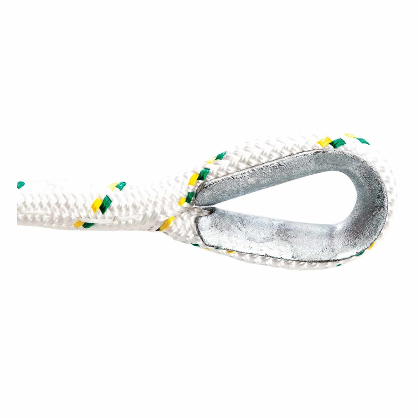 Kaksoispalmikoitu polyesteriköysi - 10 mm, silmukat, 100 m - Image 2